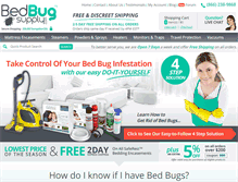 Tablet Screenshot of bedbugsupply.com